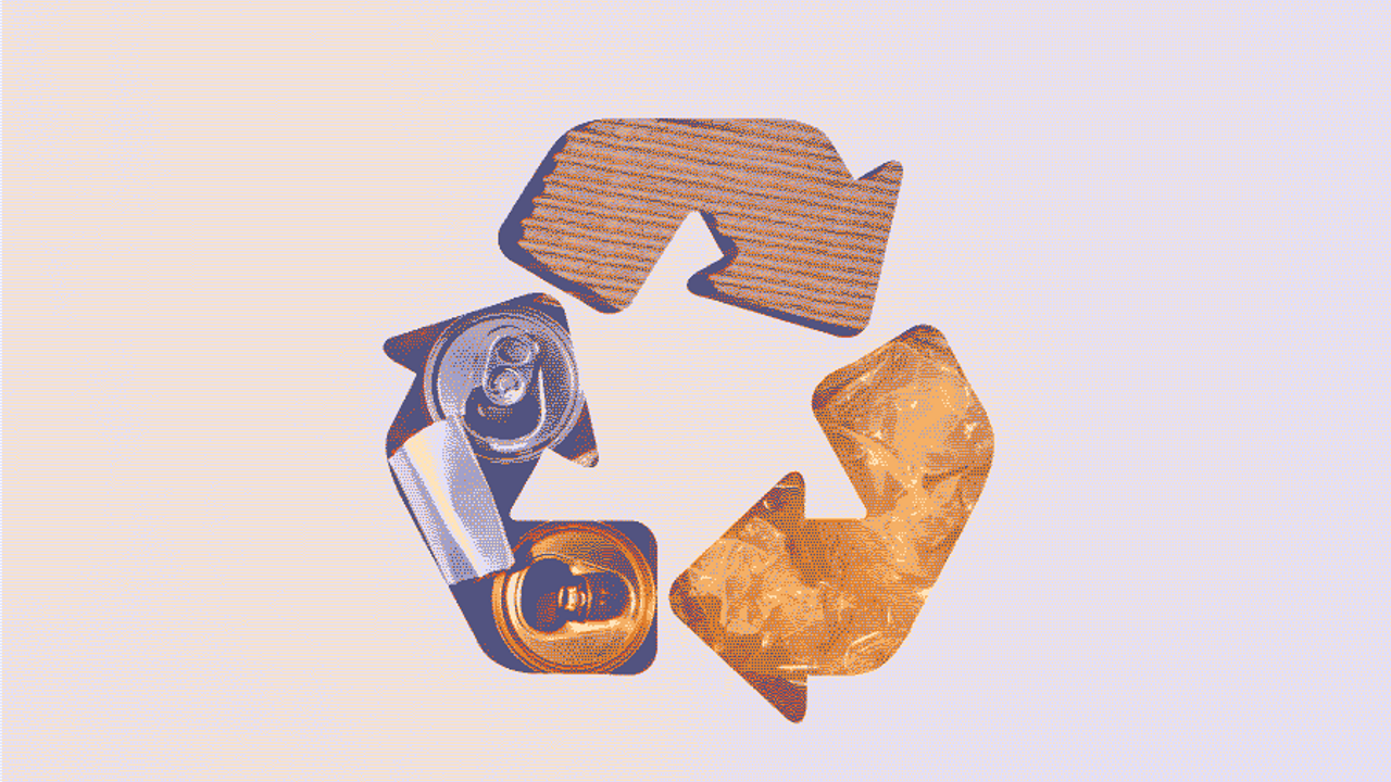 Trois flêches forment un cercle