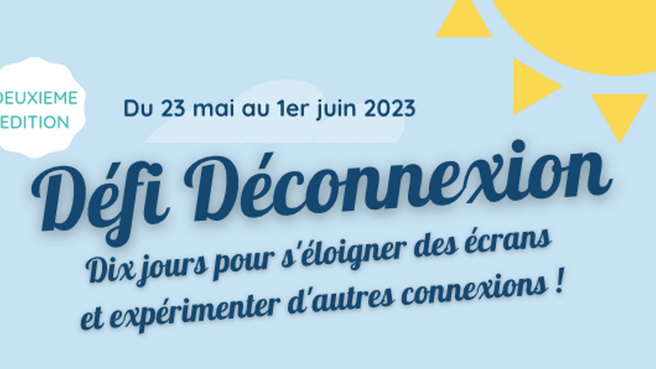 affiche du défi déconnexion