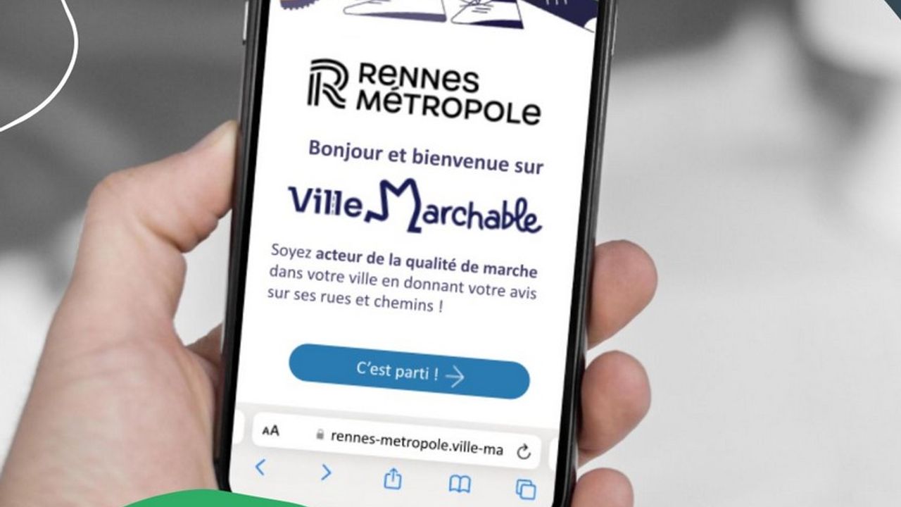 Aperçu de l'application mobile Ville Marchable